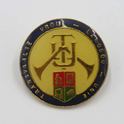 Vintage Transvaalse Vroue-Landbou unie pin badge