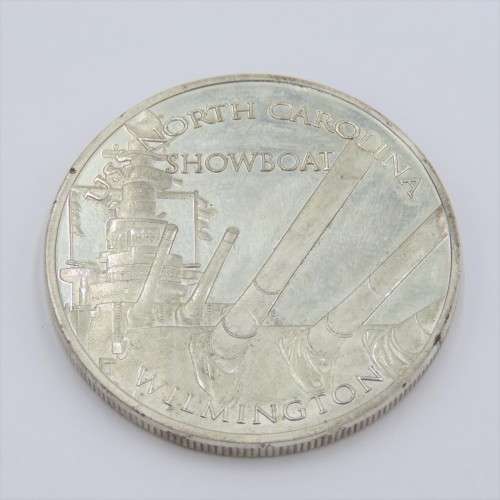 USS North Carolina BB 55 showboat medallion