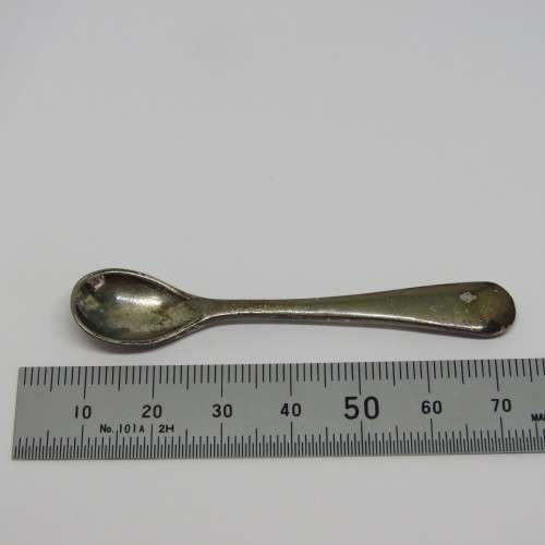 Vintage silverplated salt spoon