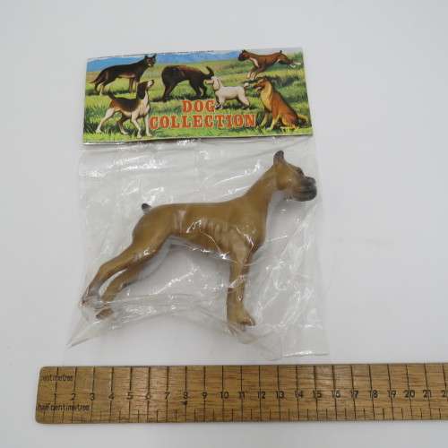 Vintage set of 5 collectible plastic dogs