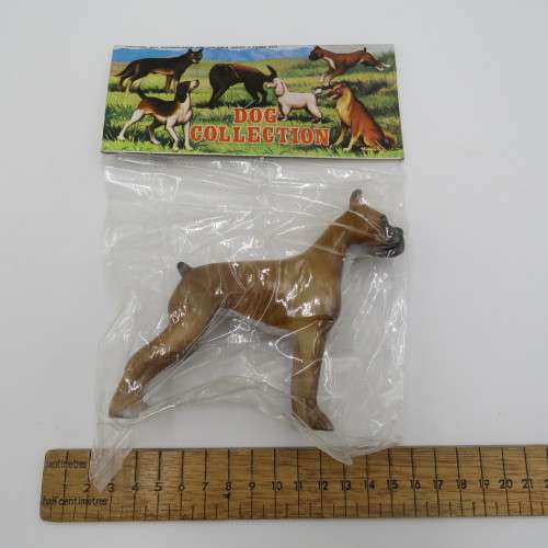Vintage set of 6 collectible plastic dogs