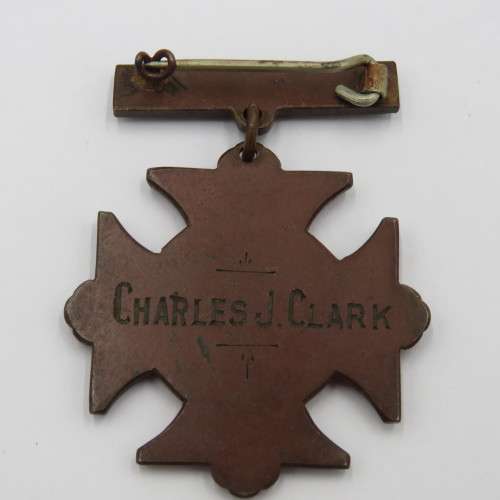 Proficiency in Mental Nursing medal issued to Charles J. Clark