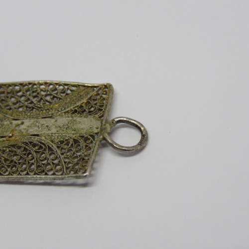 Beautiful Filigree sterling silver bracelet - Weighs 11,8 g - Length 21 cm
