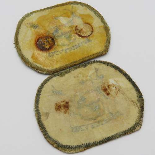 Pair of SADF Warrant Officer class 1 cloth rank badges