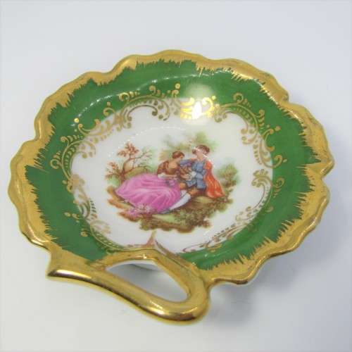 Vintage Limoges porcelain trinket bowl