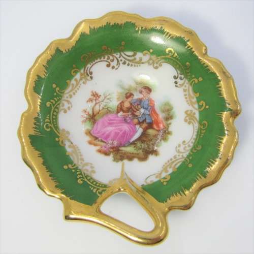 Vintage Limoges porcelain trinket bowl
