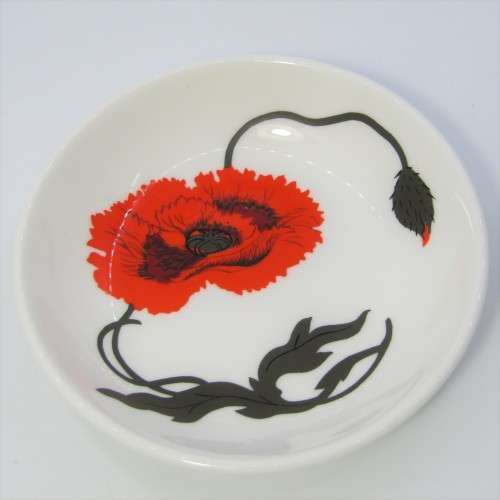 Wedgwood Susie Cooper design Cornpoppy trinket dish