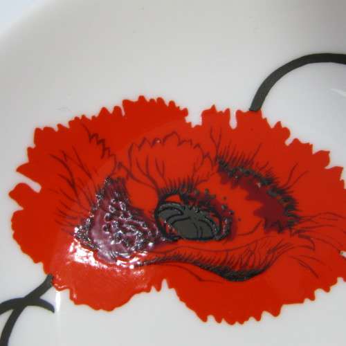 Wedgwood Susie Cooper design Cornpoppy trinket dish