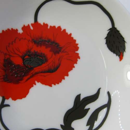 Wedgwood Susie Cooper design Cornpoppy trinket dish