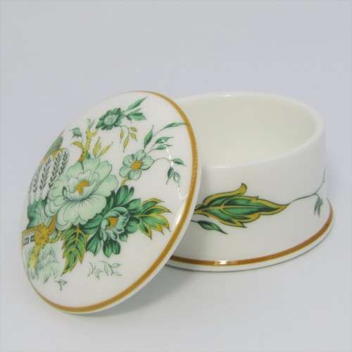 Crown Staffordshire Kowloon trinket holder with lid