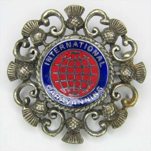 International Caravanning Scottish brooch