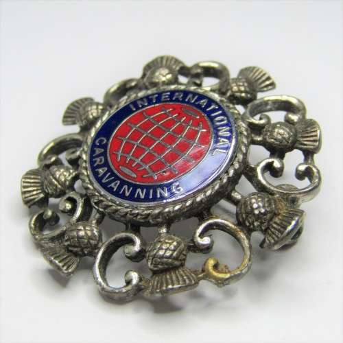 International Caravanning Scottish brooch