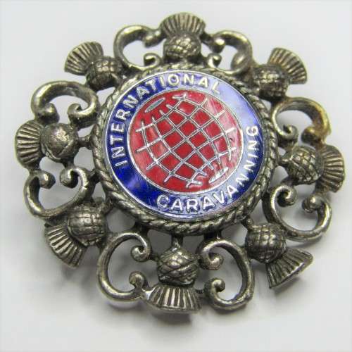 International Caravanning Scottish brooch