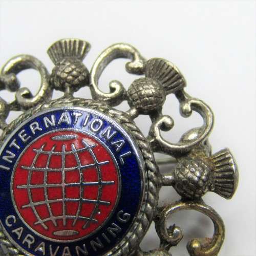 International Caravanning Scottish brooch