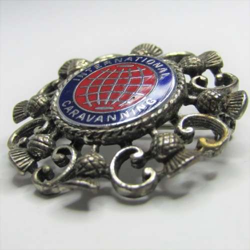 International Caravanning Scottish brooch