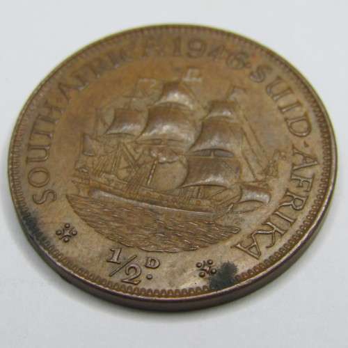 1946 SA Union Half Penny - AU+