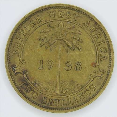 1938 British West Africa Two Shilling - XF+