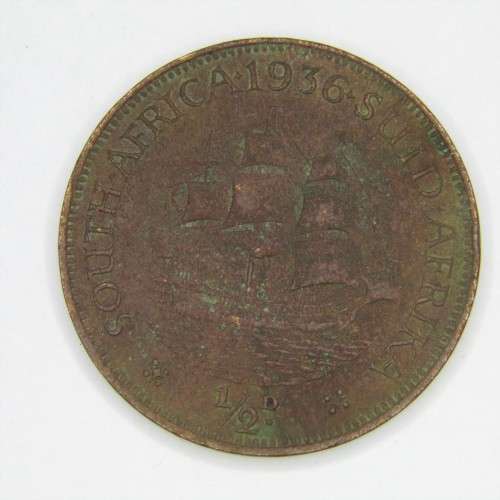 1936 SA Union Half Penny - XF
