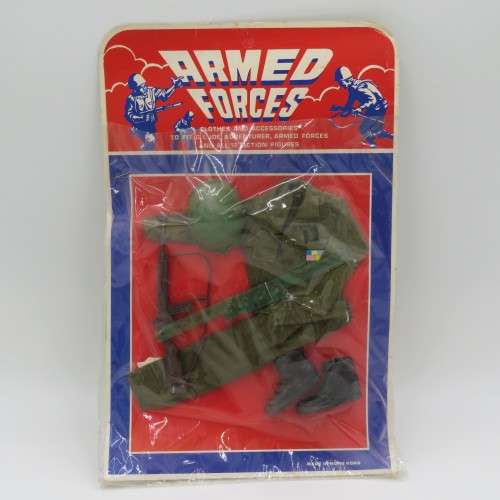 Vintage Armed Forces action figure clothing set - 12 Inch figurines like GI Joe