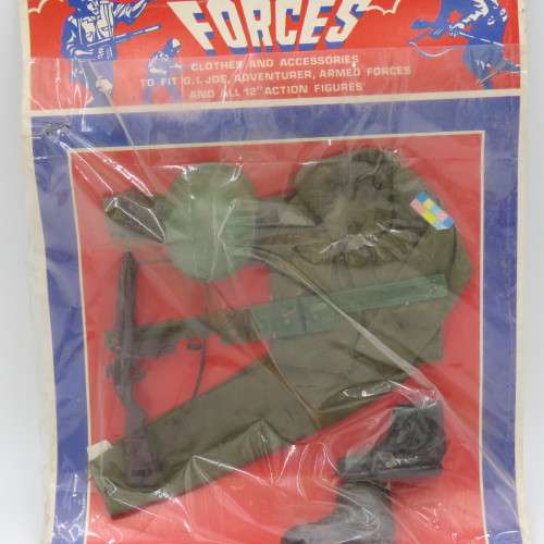 Vintage Armed Forces action figure clothing set - 12 Inch figurines like GI Joe