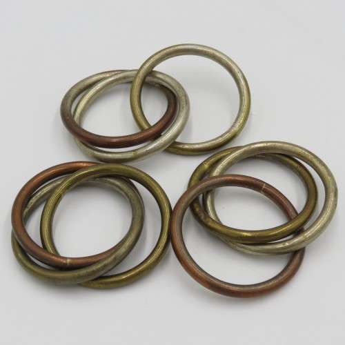 Set of 6 Russian wedding ring napkin ring set