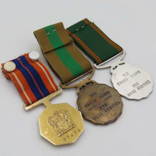 Set of 6 SADF Border War medals issued to 72110216 KV Lieutenant T.G. Swanepoel