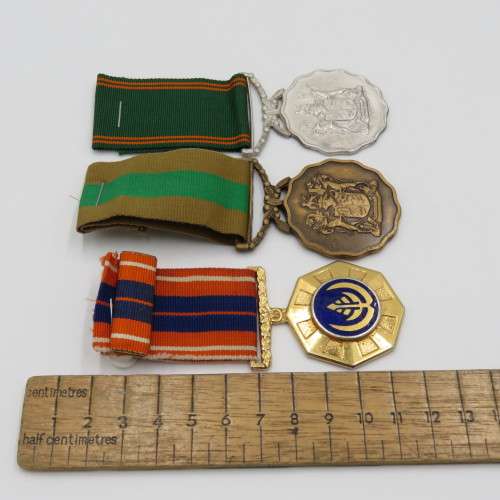 Set of 6 SADF Border War medals issued to 72110216 KV Lieutenant T.G. Swanepoel
