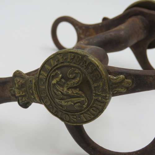 Boer War Victorian Mounted Infantry Officer`s horse bit with other pieces