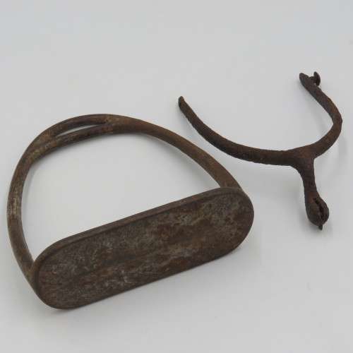 Boer War Victorian Mounted Infantry Officer`s horse bit with other pieces