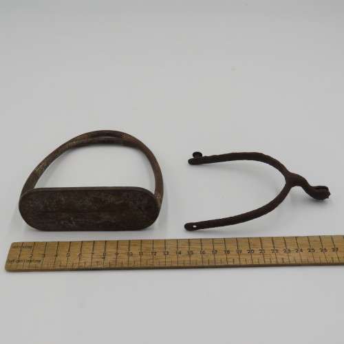 Boer War Victorian Mounted Infantry Officer`s horse bit with other pieces