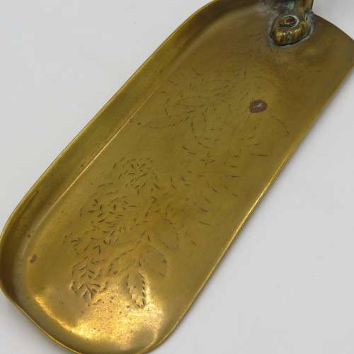 Antique brass and wood silent batter