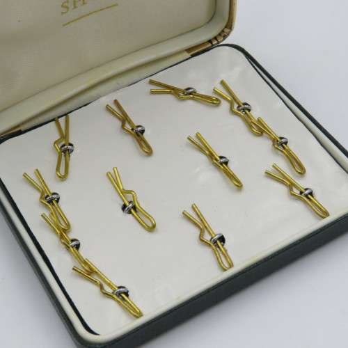 Set of 12 Royal Air Force buttons in the Society Shop case