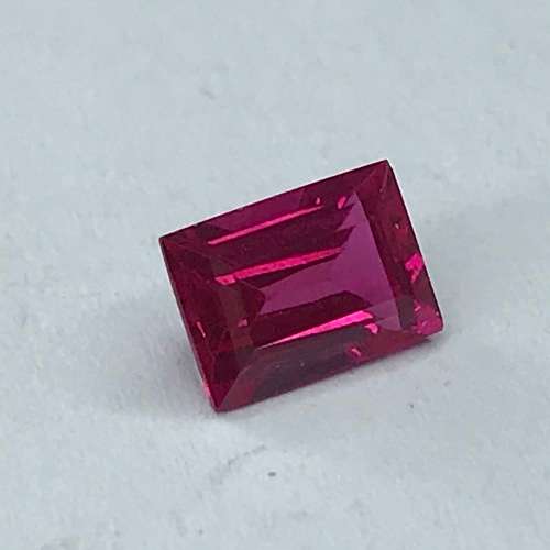 Synthetic Ruby claret red round Stone 1.65 carat  - @R1 start