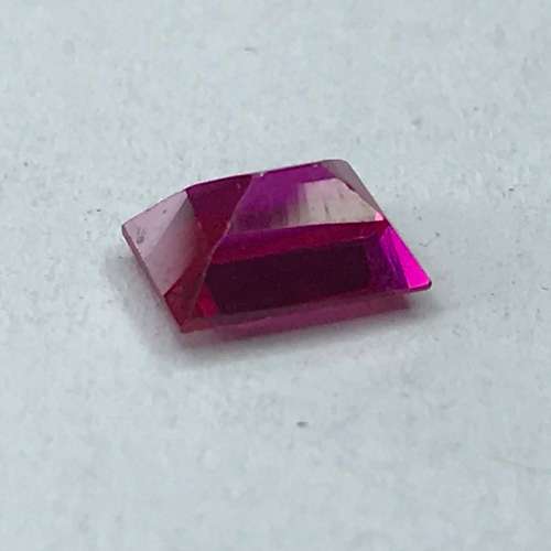 Synthetic Ruby claret red round Stone 1.65 carat  - @R1 start