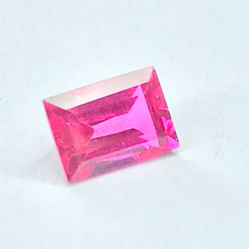 Synthetic Ruby claret red round Stone 1.65 carat  - @R1 start