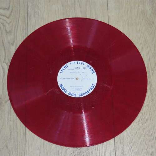 1951 Light and Life Hour world wide broadcast Sermon vinyl record