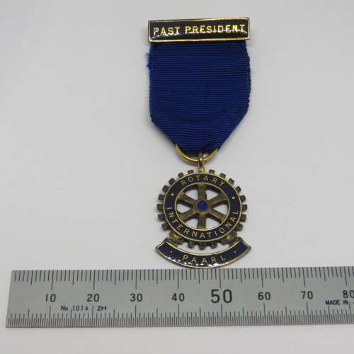 Rotary International Paarl Past President silver medal