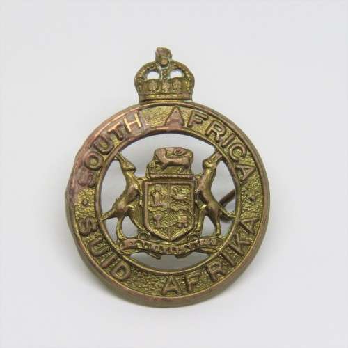 South African Instructional Corps Collar badge - King`s crown - Pre 1952