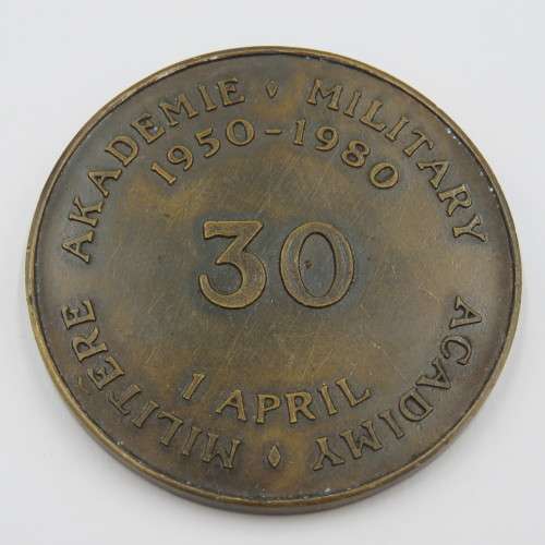 1950-1980 SADF Military Academy 30 year medallion