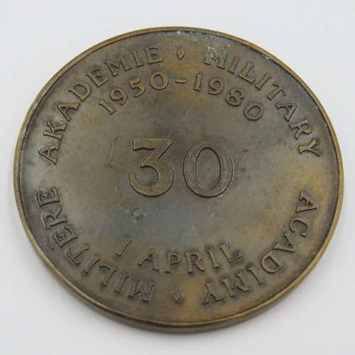 1950-1980 SADF Military Academy 30 year medallion