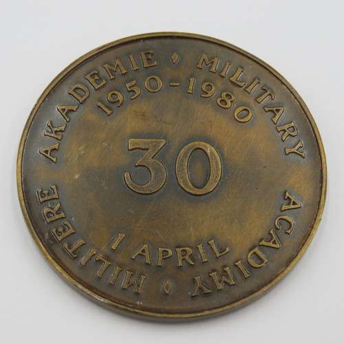 1950-1980 SADF Military Academy 30 year medallion
