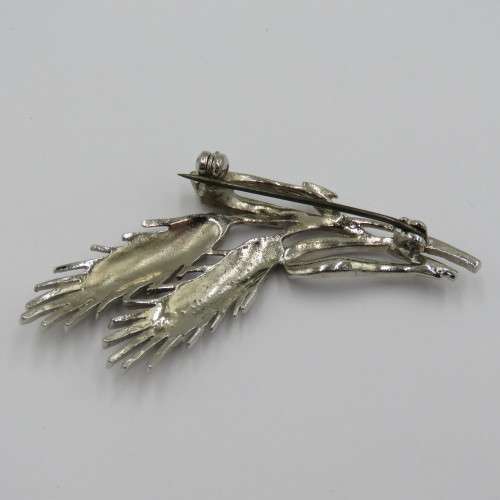 Vintage Marcasite wheat brooch