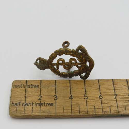 WW2 SA Medical Corps collar badge with King`s crown