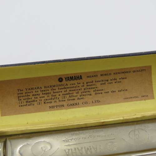 Vintage Yamaha Harmonica Gondola C-Note in box - 10 Holes No.102