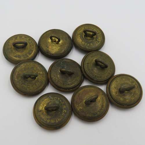 Lot of 9 WW2 Royal Air Force uniform buttons