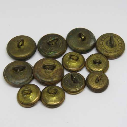 Lot of 12 WW2 Royal Air Force uniform buttons - 6 large and 6 small
