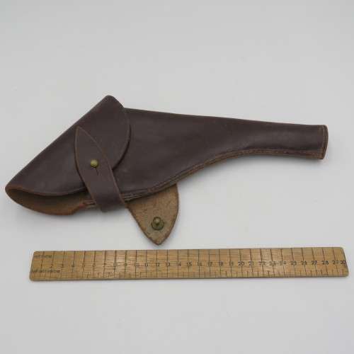 Vintage leather gun holster as used by Military