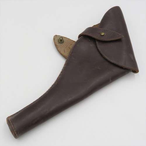 Vintage leather gun holster as used by Military