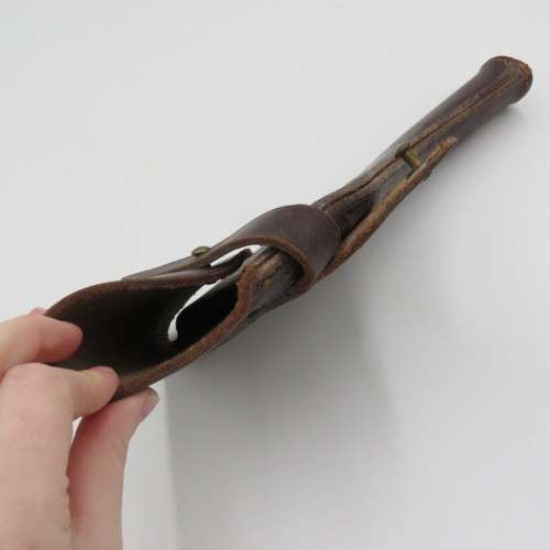 Vintage leather gun holster as used by Military