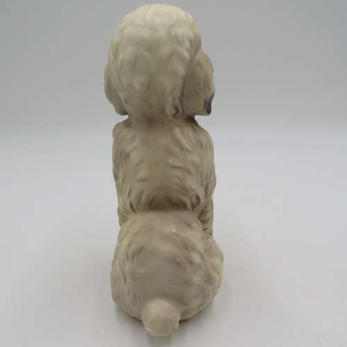 Vintage French poodle ceramic dog figurine